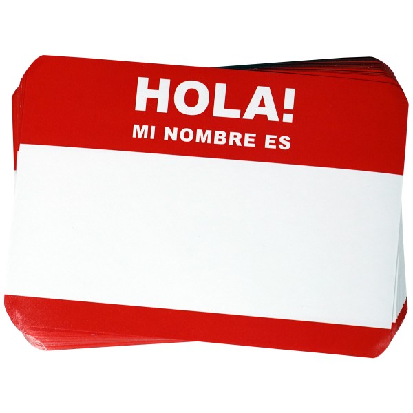 Stickerpack "Hola Mi Nombre Es (7x10cm)" (50 Stk.)