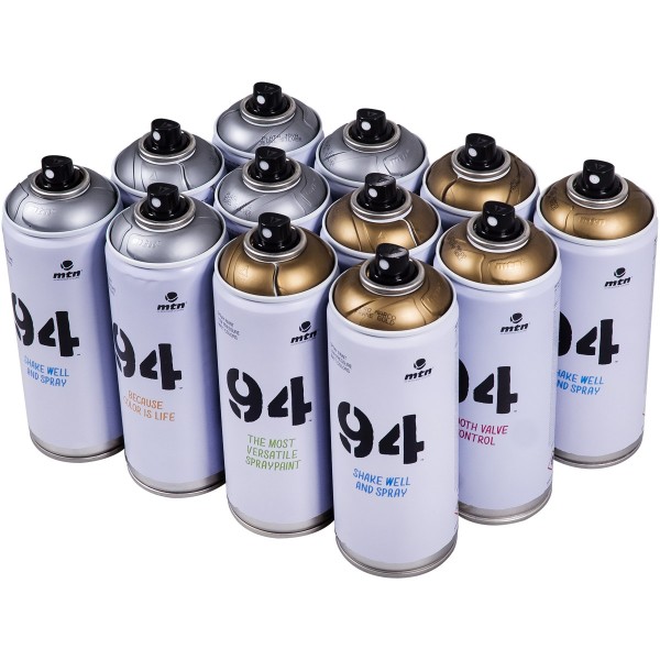 MTN 94 "12er Paint Box - Metallic Tones" (12x400ml)