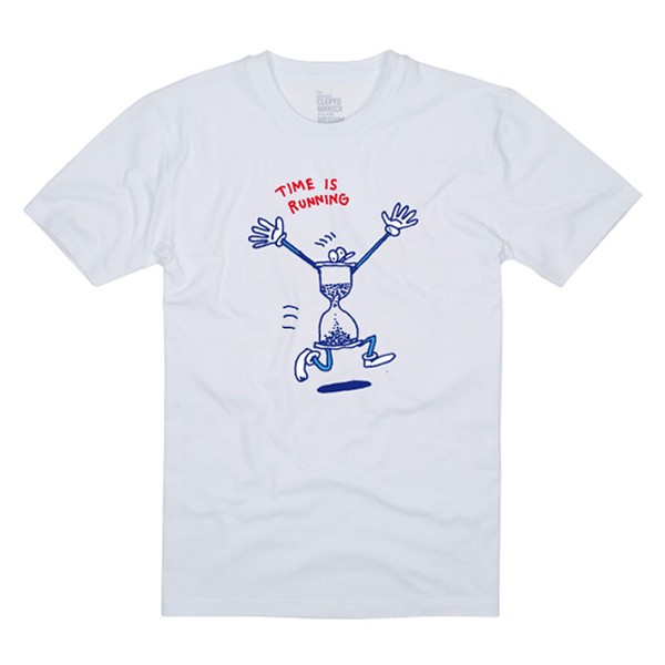 Cleptomanicx T-Shirt "Time" White