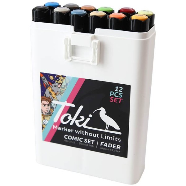 Toki "Fader" Layout Marker 12er Set Comic
