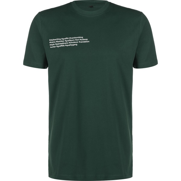 #Stylewriting T-Shirt "#Illegal" Darkgreen/White