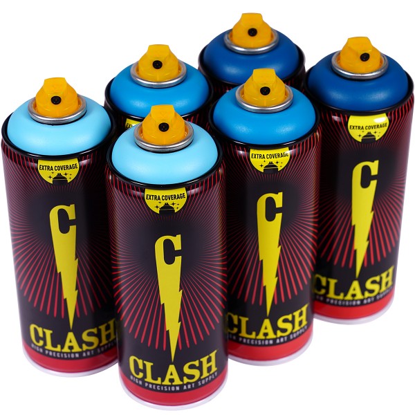 Clash "Paint Multi Color Sixpack Ocean Tones" (6x400ml)