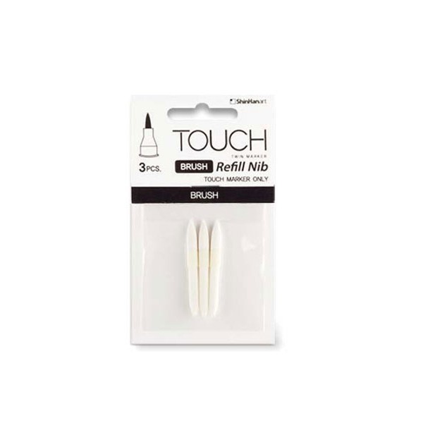 Ersatzfilze "New Touch Twin Brush Marker Brush" (1-6mm) - 3 Stk.