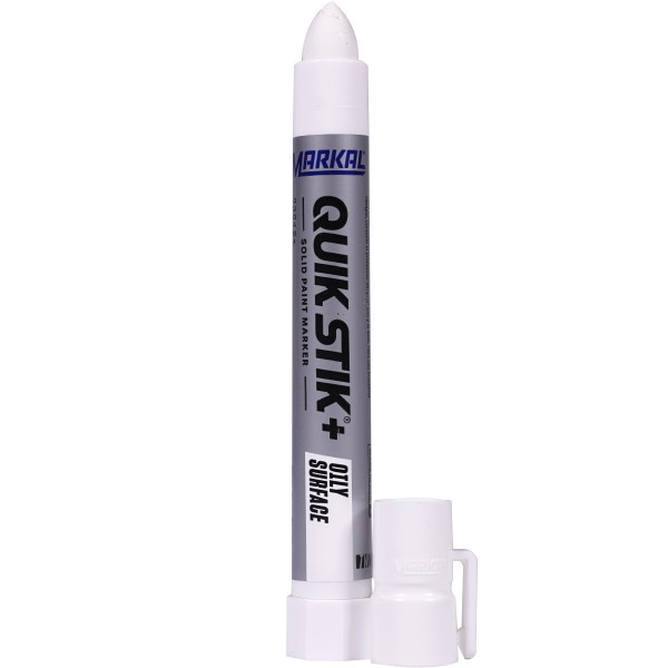 Markal "Quik Stik+ Oily Surface" Solid Wachsmarker White