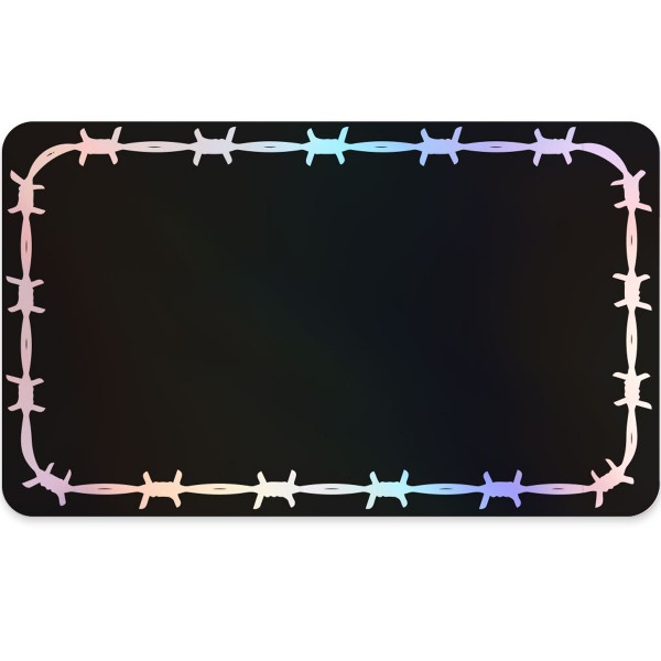 Mr. Eggshell Sticker "Barbed Wire Black Holographic" 50 Stk. (6x10cm)