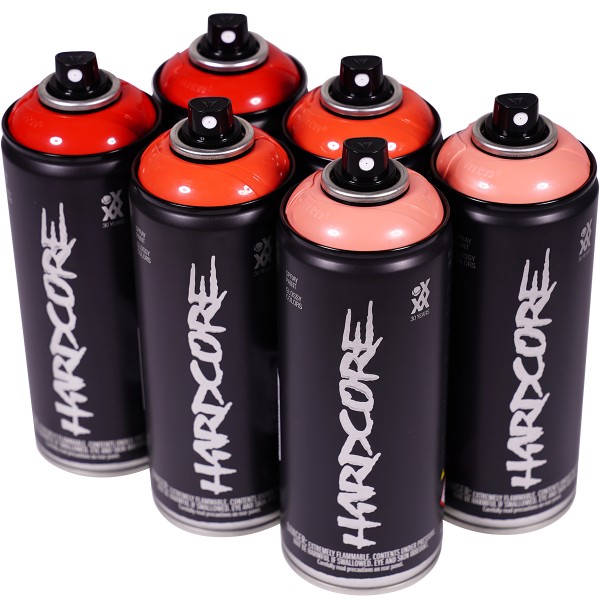 MTN Hardcore 2 "Multi Color Sixpack - Hot Cocktail Tones" (6x400ml)