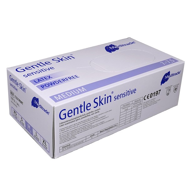 Handschuhe "Gentle Skin Sensitiv Latex" White (100 Stk.)