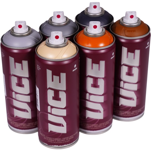 MTN "Vice" Sixpack Rock Wood Tones (6x400ml)