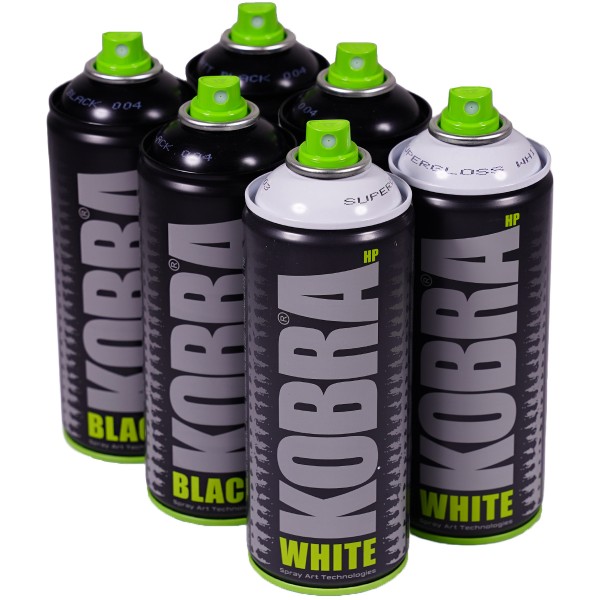 Kobra "New HP Black White Sixpack 2" (6x400ml)