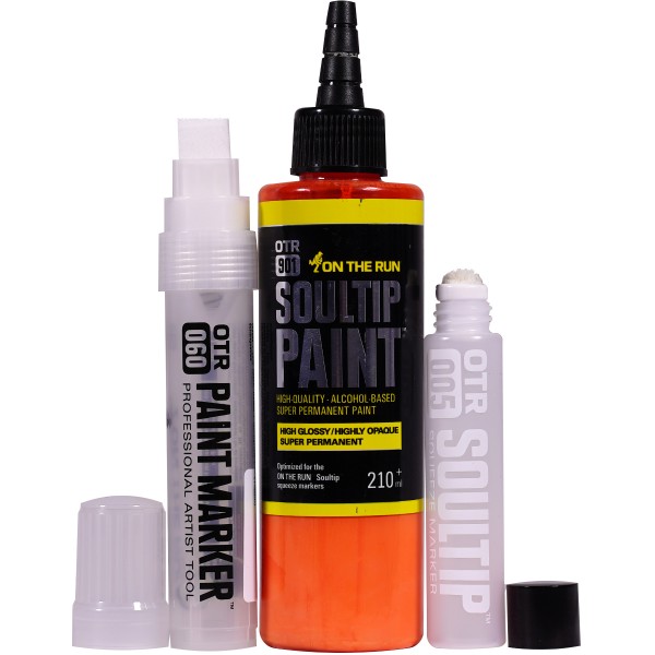 OTR.901 "Soultip Paint (210ml)" + Empty Marker 3er Set - Orange