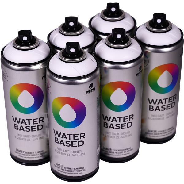 MTN Water Based "One Color Sixpack Titanium White Matt RV-9010" (6x400ml)