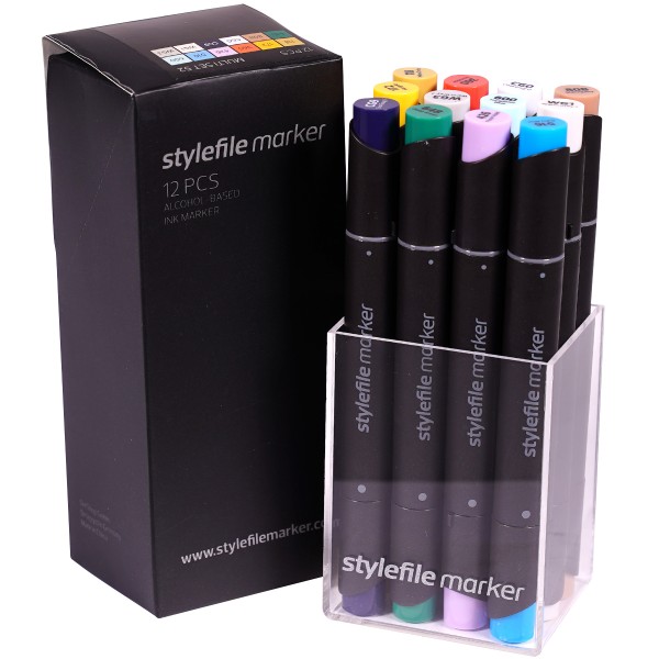 Stylefile Twin Marker "12er Set" Multi 52