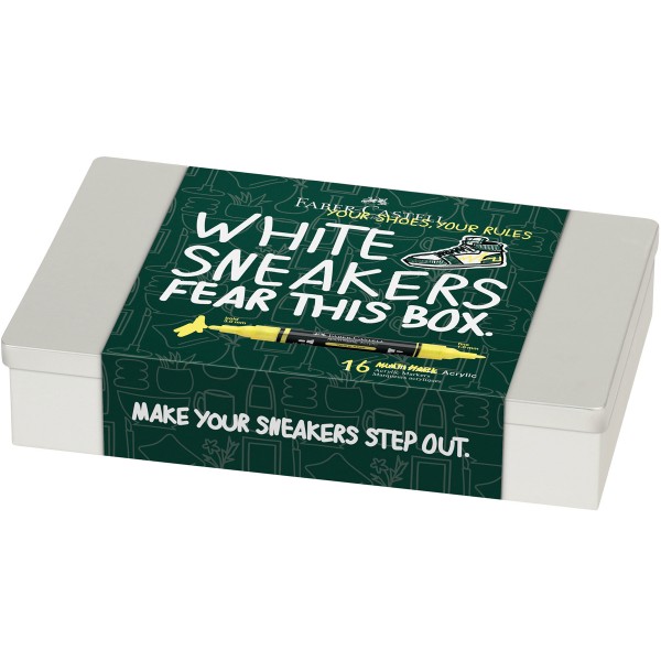 Faber-Castell "Multimark" Acrylic Twin Marker 16er Set (1-3mm) Kicks Colors