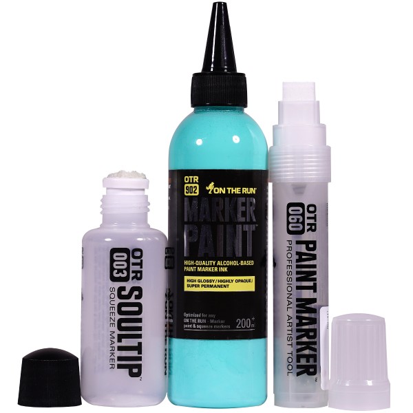 OTR.902 "Marker Paint (200ml) + Empty Marker Set #4" (3 Teile)