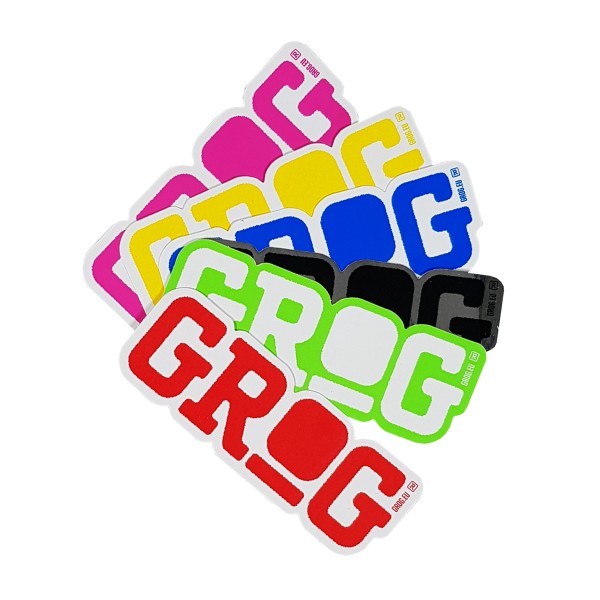 Super Deal - "Grog Sticker" zufällige Farbe (3x10cm)