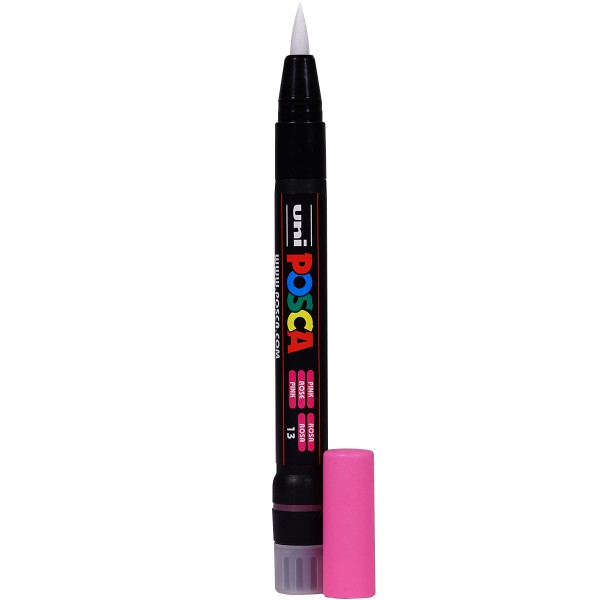 Uni Posca "PCF-350 Pink" Brush Marker (1-10mm) - Pink