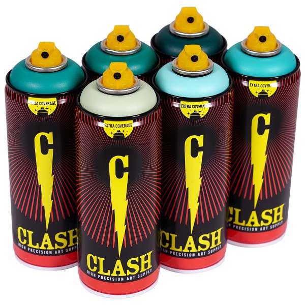 Clash "Paint Multi Color Sixpack Mint Tones" (6x400ml)