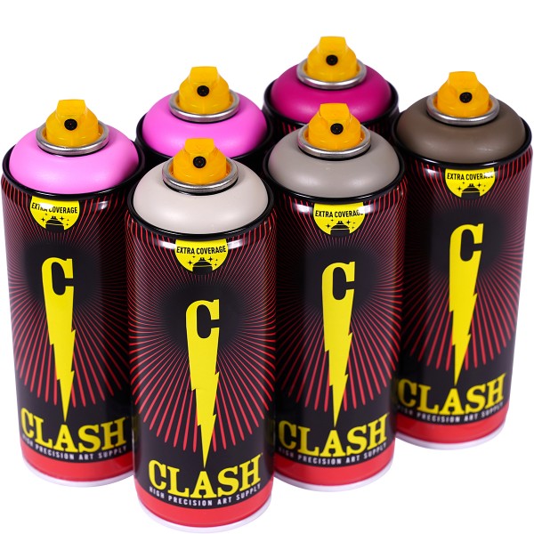 Clash "Paint Multi Color Sixpack Stone Blossom Tones" (6x400ml)
