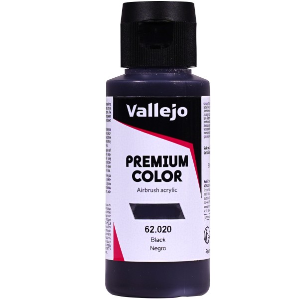 Vallejo "Premium RC Colors" (60ml) Black/Dark