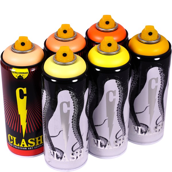 Clash "Paint Multi Color Sixpack Sun Splash Tones" (6x400ml)