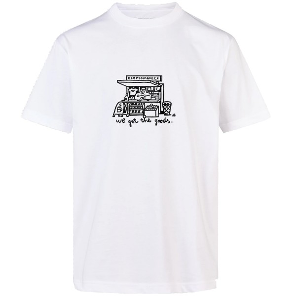 Cleptomanicx T-Shirt "Got the Goods" White