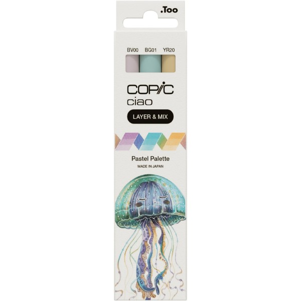 Copic "Ciao Pastel Palette 3er Set" (1,0mm + 6,0mm)