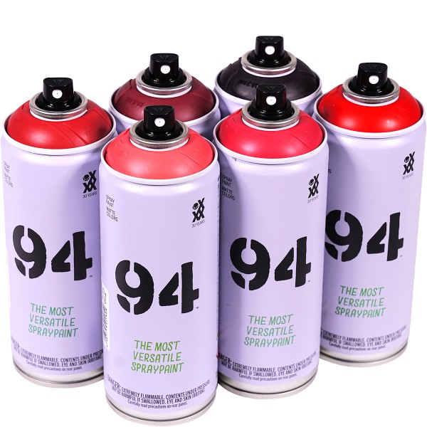 MTN 94 "Multi Color Sixpack - Red Mix Tones" (6x400ml)