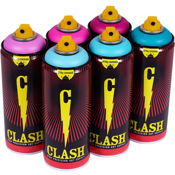 Clash "Paint Multi Color Sixpack Mad Science Tones" (6x400ml)