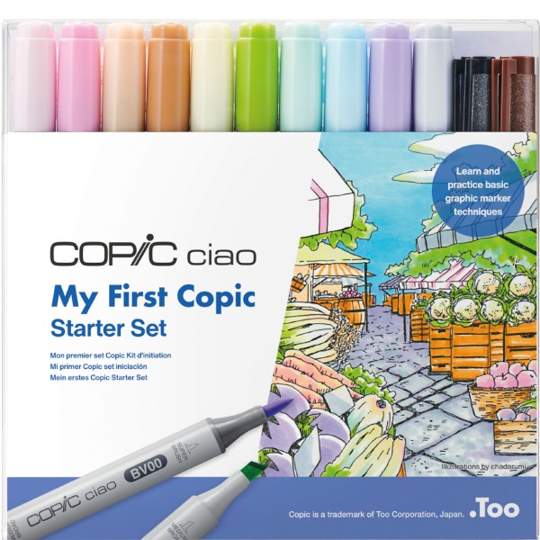Copic "Ciao My First Copic Starter 12er Set" (24 Teile)