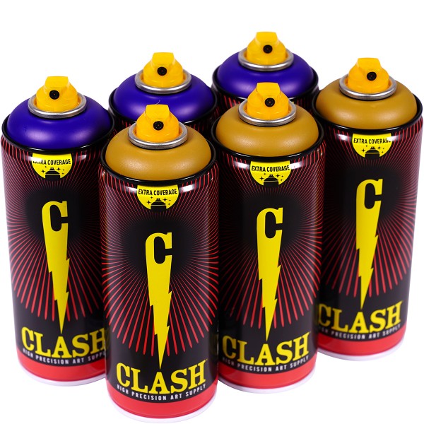 Clash "Paint Multi Color Sixpack Midnight Desert Tones" (6x400ml)