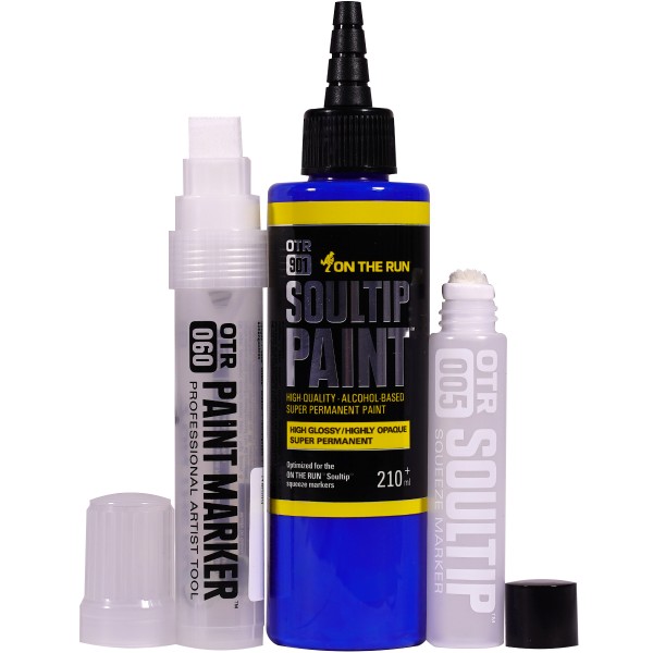 OTR.901 "Soultip Paint (210ml)" + Empty Marker 3er Set - Royal Blue