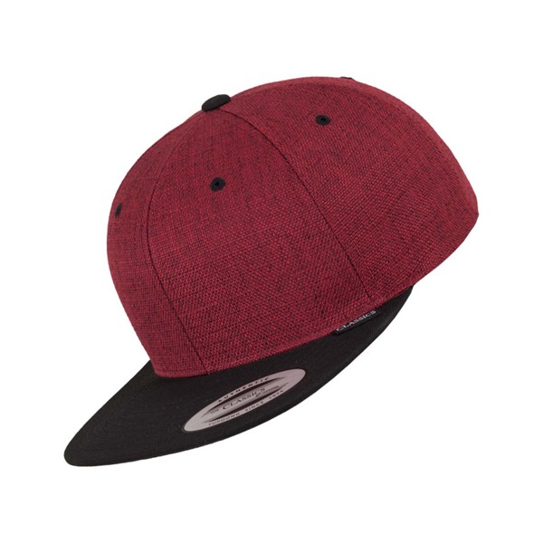 Flexfit "Classic Two Tones Snapback Cap" Heather Red/Black