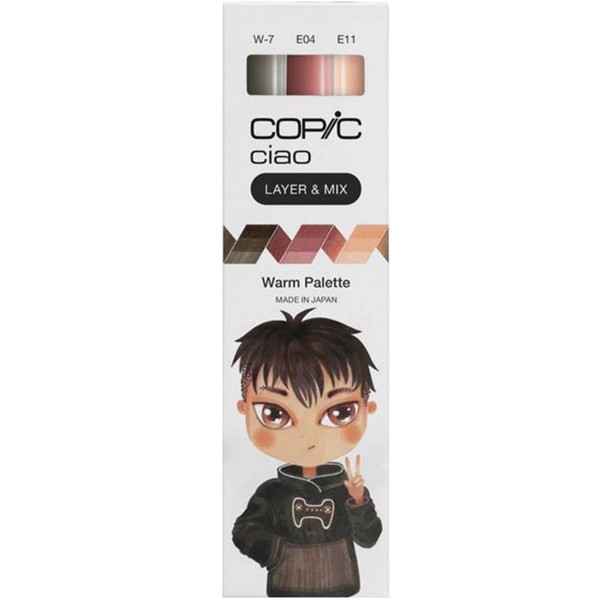 Copic "Ciao Warm Palette 3er Set" (1,0mm + 6,0mm)