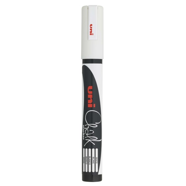 Uni Chalk "PWE-5M" Kreide Marker (1,8-2,5mm) - White