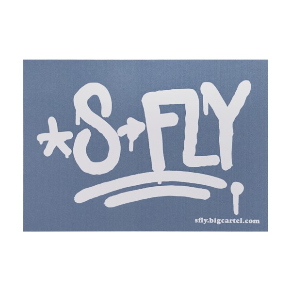 Super Deal "S-Fly Dirty Blue Tag" Sticker (7,5x10,5cm)