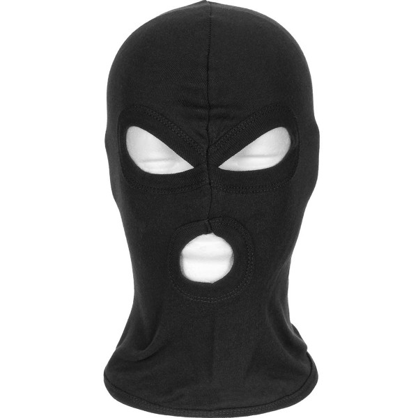 Maske "Balaclava - 3 Loch (dünn)" Baumwolle - Black