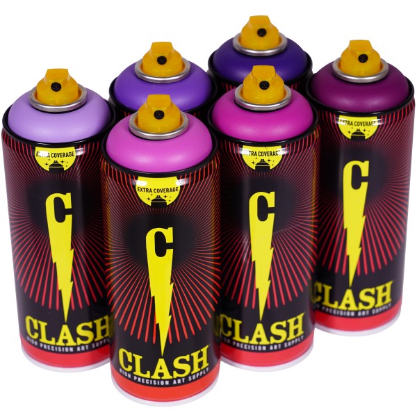 Clash "Paint Multi Color Sixpack Smelly Tones" (6x400ml)