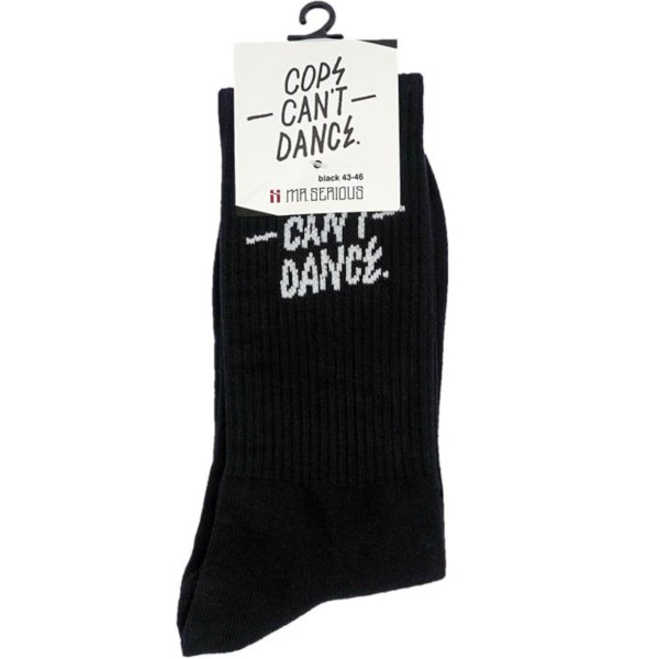 Mr. Serious Socken "Cops Can´t Dance" Black