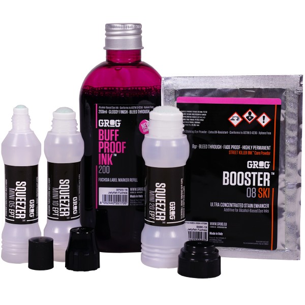 Grog "Buff Proof Ink Booster Set" Fuchsia (5 Teile)