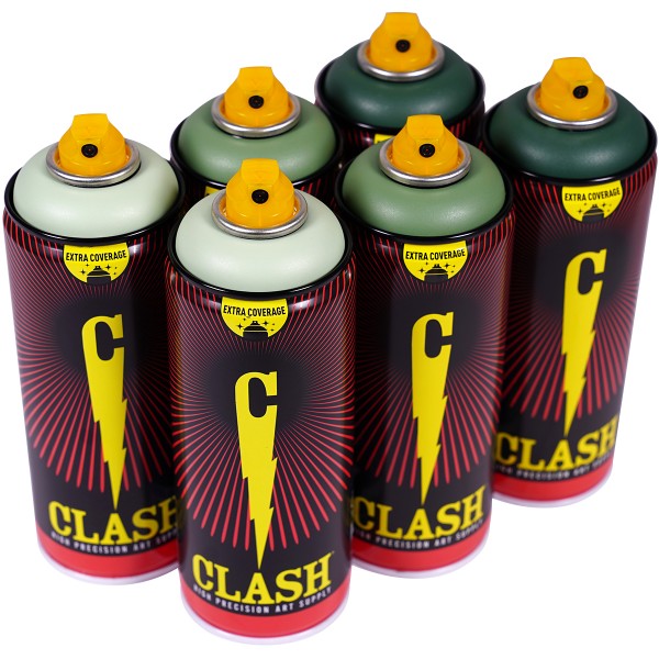 Clash "Paint Multi Color Sixpack Combat Tones" (6x400ml)