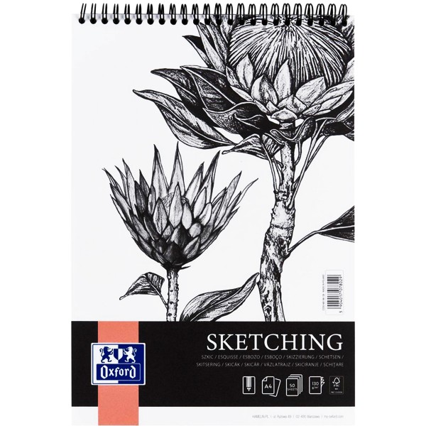 Oxford "Skizzenblock Sketching" A4 Schwarz