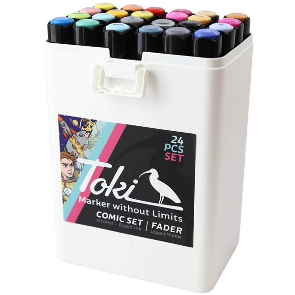 Toki "Fader" Layout Marker 24er Set Comic