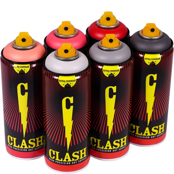 Clash "Paint Multi Color Sixpack Rouge Stone Tones" (6x400ml)