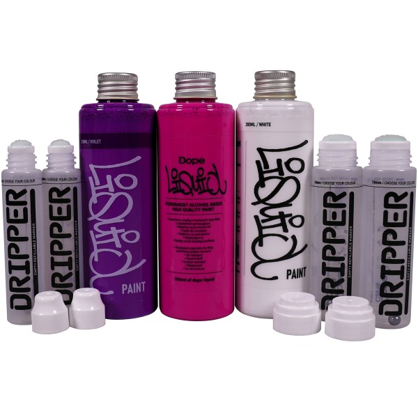 Dope "Liquid Refill Dripper" Violet Set (7 Teile)