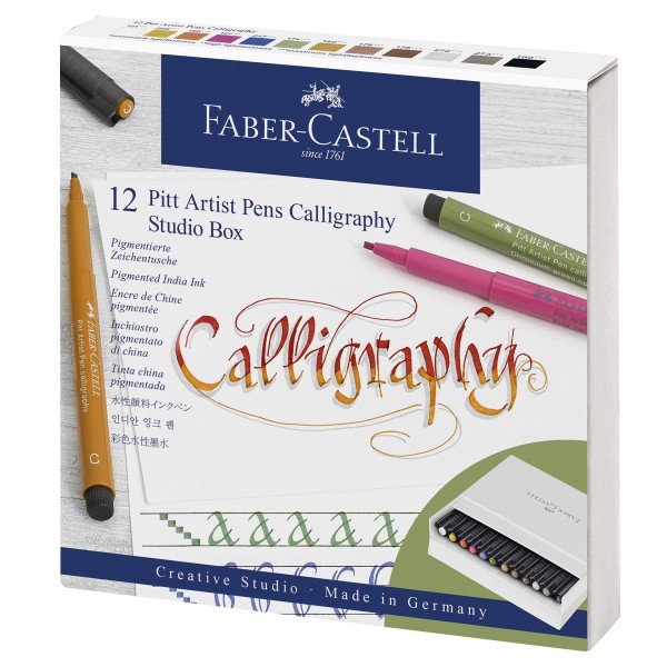 Faber-Castell "Pitt Artist Pen" Callygraphy 12er Studio Box
