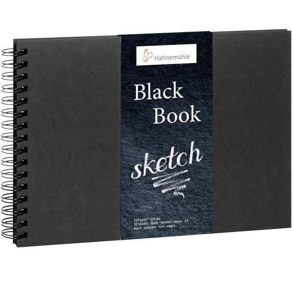 Hahnemühle "Blackbook" A5 Querformat 250g/m²