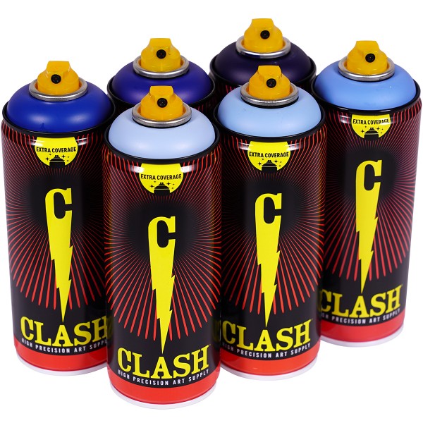 Clash "Paint Multi Color Sixpack Stormy Night Tones" (6x400ml)