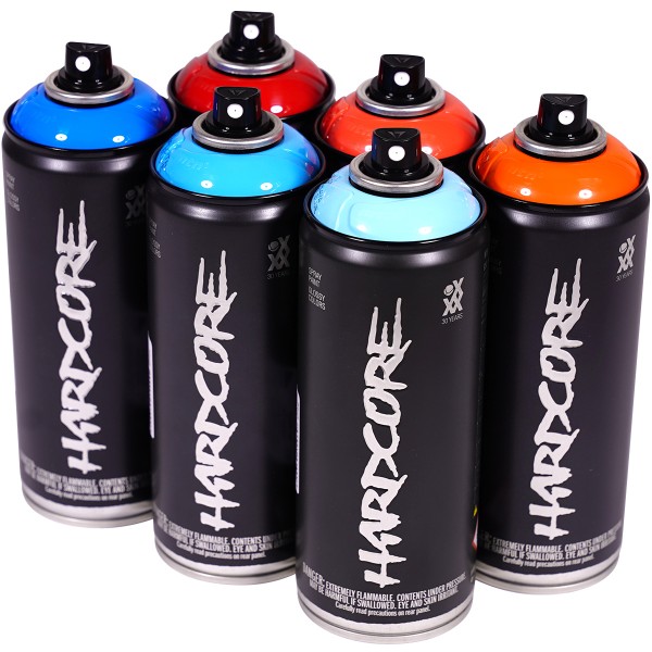 MTN Hardcore 2 "Multi Color Sixpack - Torpedo Tones" (6x400ml)