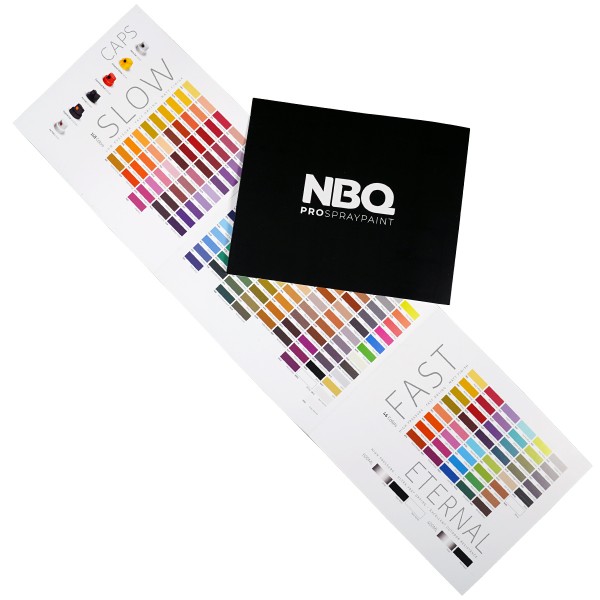 Super Deal "NBQ Pro Spraypaint" Color Chart