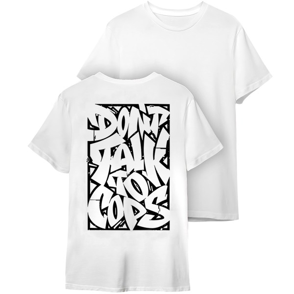 Ghettomarker T-Shirt "Don´t talk to Cops" White